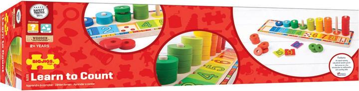 Actual product image Bigjigs Wood educational game counting
