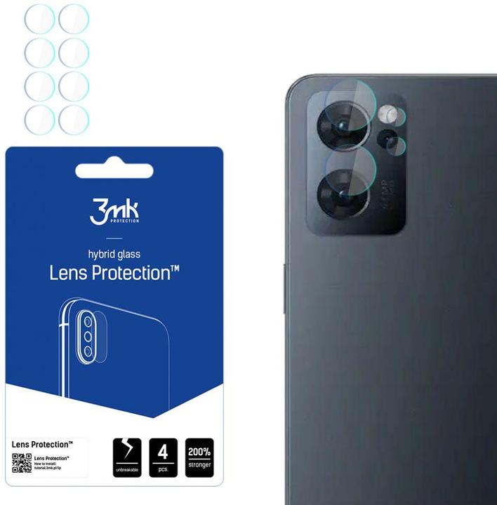 3MK Lens Protect Oppo Reno 7 5G Ochrona na obiektyw aparatu 4szt (1 Stück, Oppo Reno 7 5G)