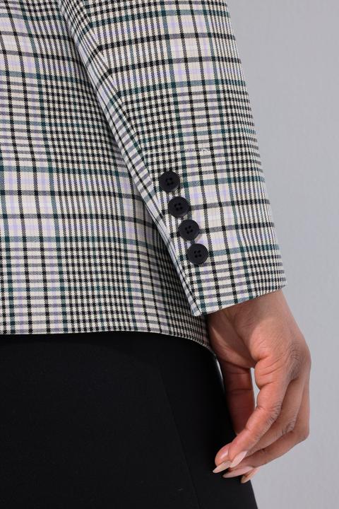 Produktbild Ulla Popken Blazer, Karo-Design, Reverskragen, Langarm (56)