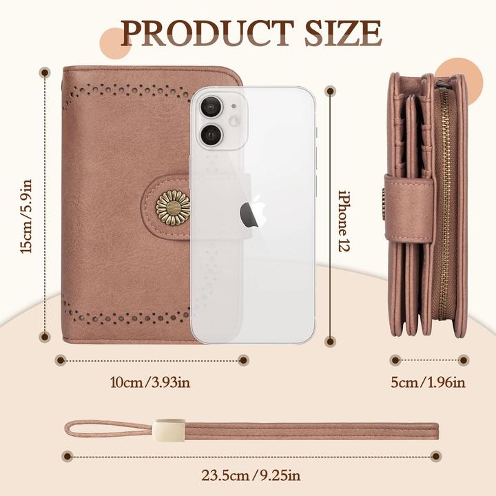 Produktbild Only-Bags.Store Brieftasche Grosse Kapazität PU-Leder Vintage Brieftasche