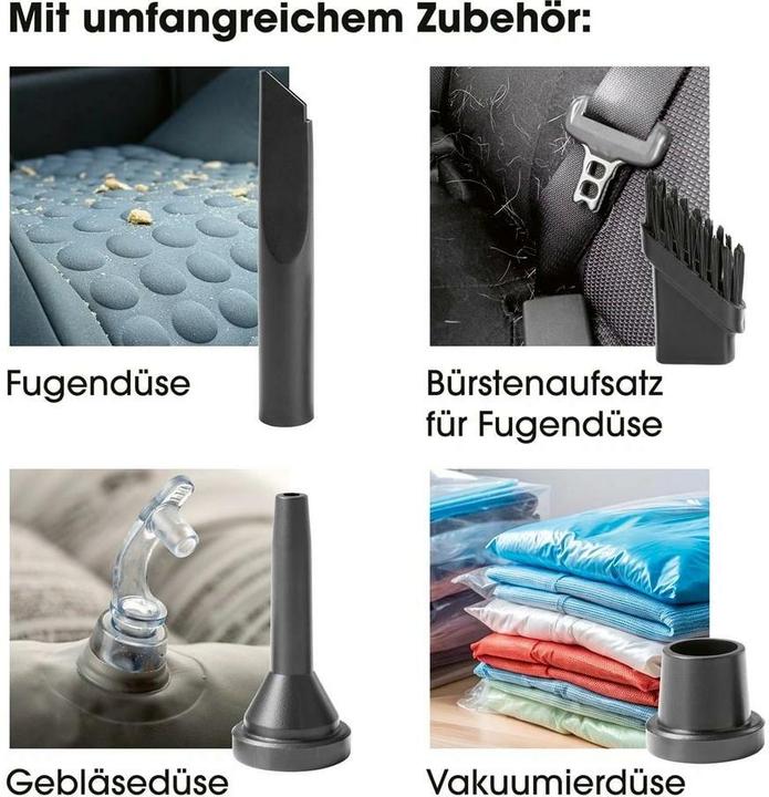 Productafbeelding CleanMaxx Akku-Handsauger mit Nothammer & Gurtschneider 50 W, 5 V