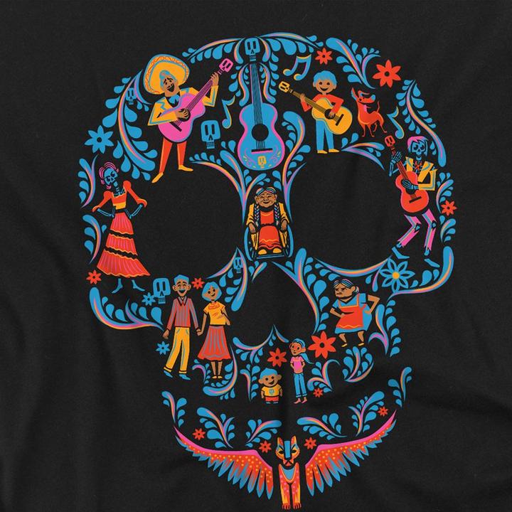 Actual product image La Maison du Coco Unisex Adult Day Of The Dead Rivera Family Skull T-Shirt (XXL)