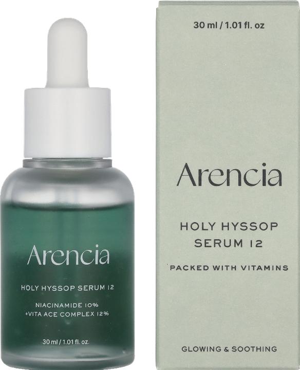 Immagine prodotto Arencia Hyssop Glow Serum 10 Niacinamide 12 Vitamin A C E (30 ml)
