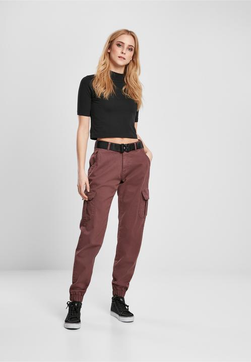 Immagine prodotto Urban Classics Pantaloni Cargo a vita alta da donna (30, S)