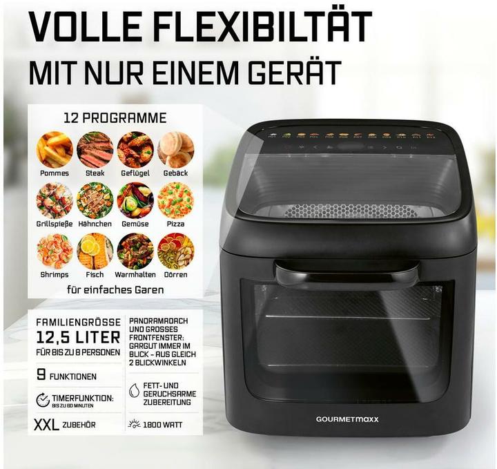 Immagine prodotto Gourmetmaxx Heissluftofen 12.5 l