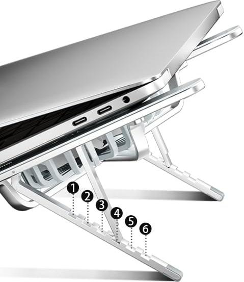 Actual product image PhoneLook Laptop-Ständer mit integriertem Ventilator und neigbar