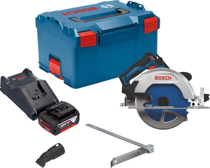 Produktbild Bosch Professional Bosch GKS 18V-68-2 Akku Kreissäge 18 V 190 mm Brushless + 1x Akku 5,0 Ah + Ladegerät + L-Boxx