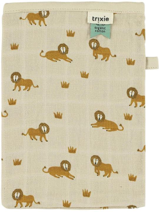 Actual product image Trixie Baby Gauze washing gloves set of 3 lion (MQ3)