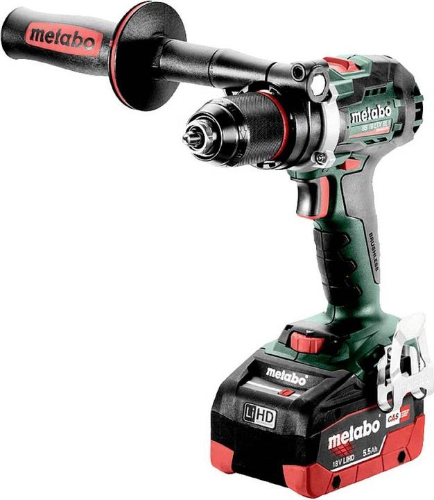 Metabo BS 18 LTX BL I Accuboormachine 18 V 130 Nm ( 602358660 ) + 2x oplaadbare accu 5,5 Ah + lader + me