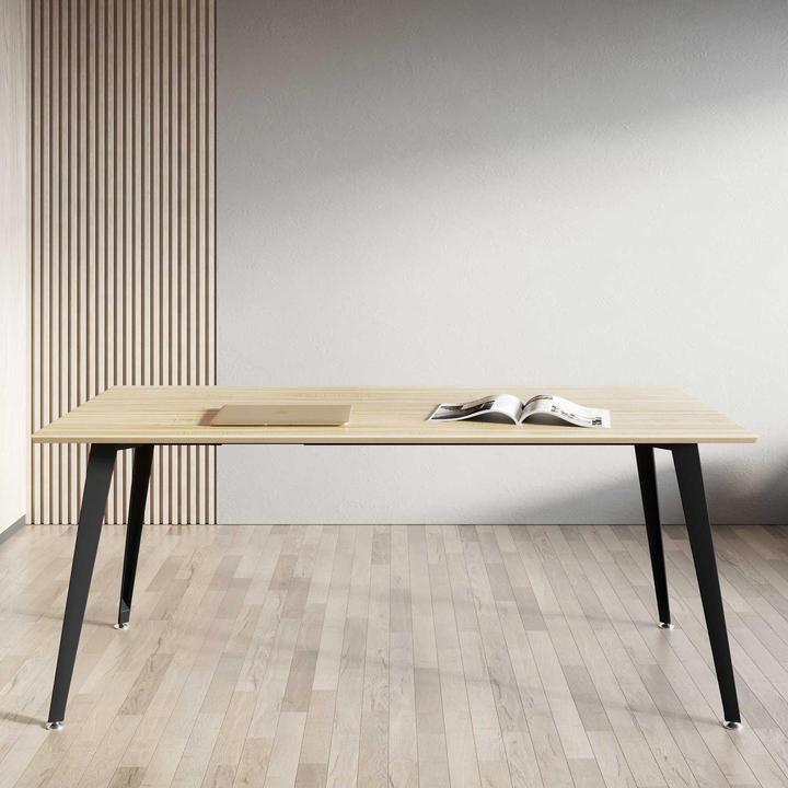 Image du produit ofinto Bürotisch Classic mit Kabelmanagement (140 x 80 x 75 cm)