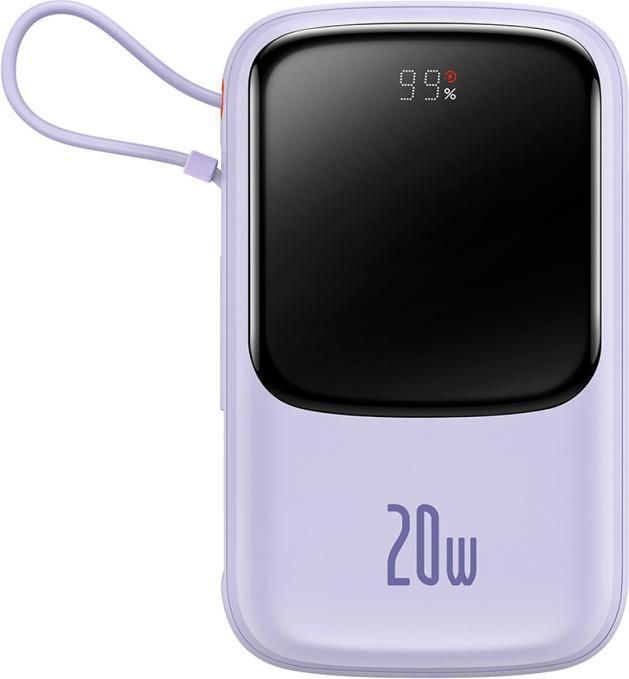 Image du produit Baseus Banque d'alimentation Qpow Pro, 20000mAh, 20W, QC + PD, pourpre (20000 mAh, 20 W)