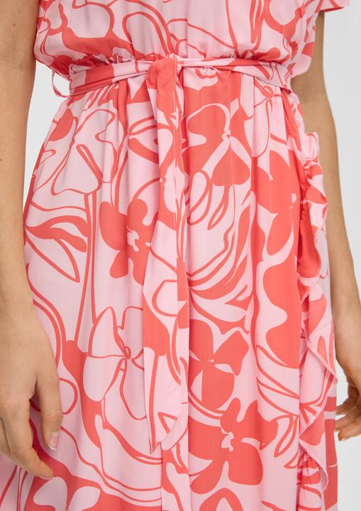 Produktbild s.Oliver Kleid Midi-Kleid mit Volants (32)