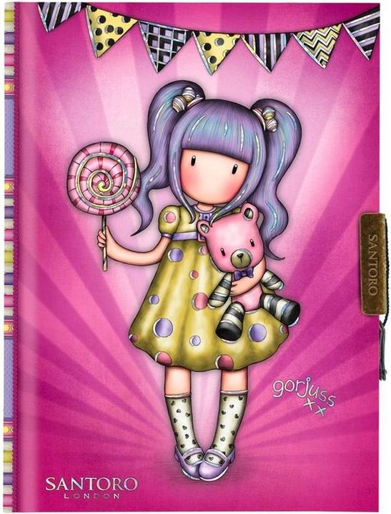 Santoro Zamykany Notes Gorjuss Fairground first prize (Lined, Hardcover)