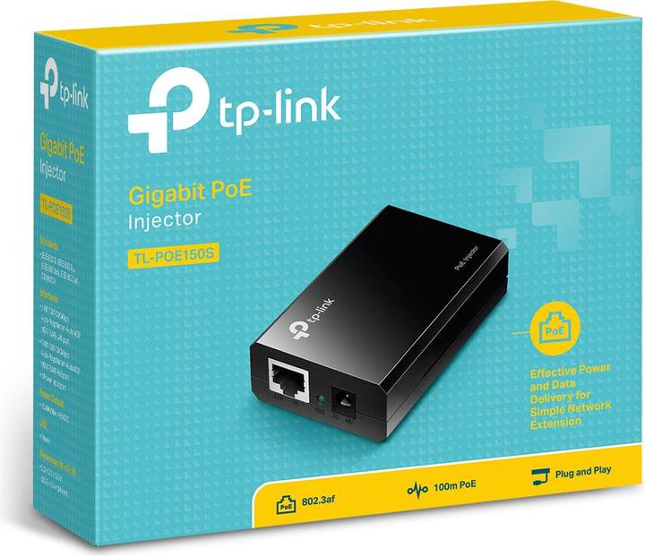 Immagine prodotto TP-Link Tl-Poe150s (802.3af (PoE), 15.40 W)