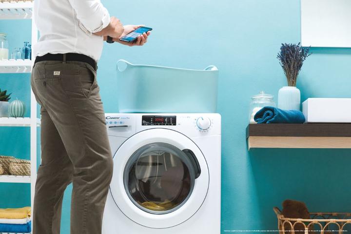 Produktbild Candy Smart Pro CSO 1285TW4/1-S Frontlader-Waschmaschine 8 kg 1200 U/min B Weiss (8 kg, Links)