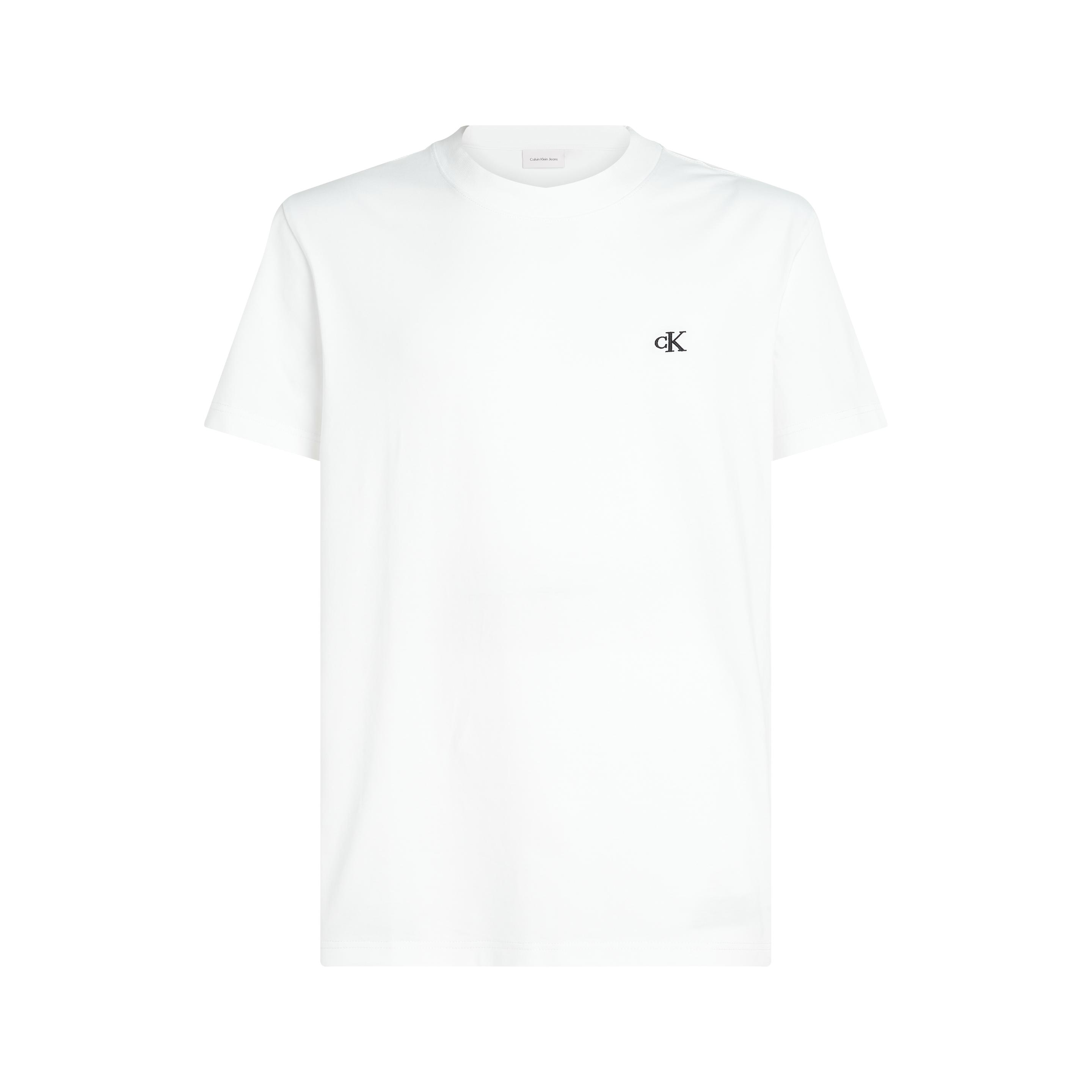 Calvin Klein Jeans, Uomini, Maglietta, Heavy Regular Tee, Bianco, (XL)