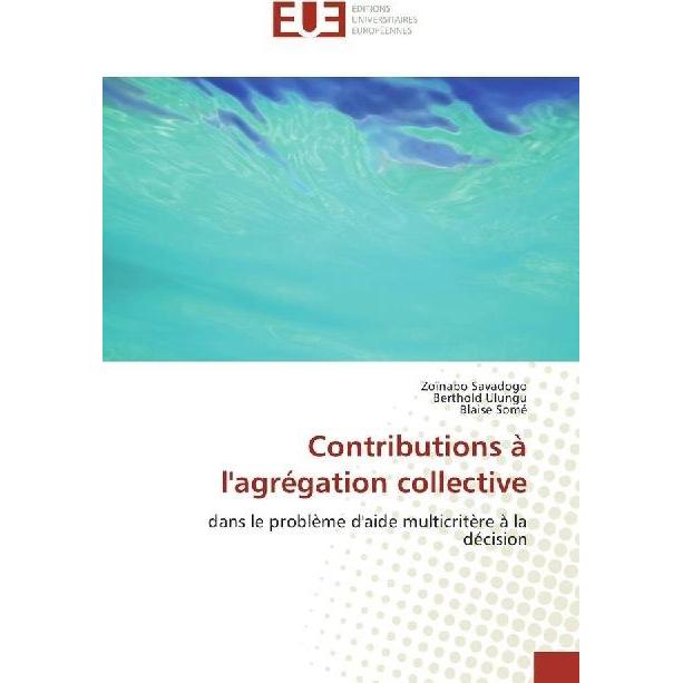 Contributions à l'agrégation collective, Fachbücher von Zoïnabo Savadogo, Berthold Ulungu, Blaise Somé