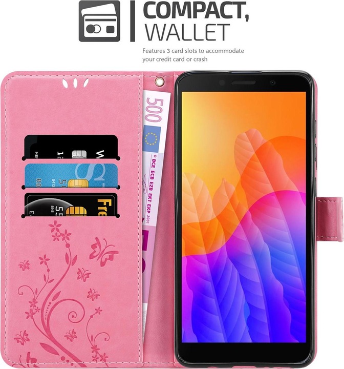 Produktbild Cadorabo Flower Book Cover (Huawei Y5p)