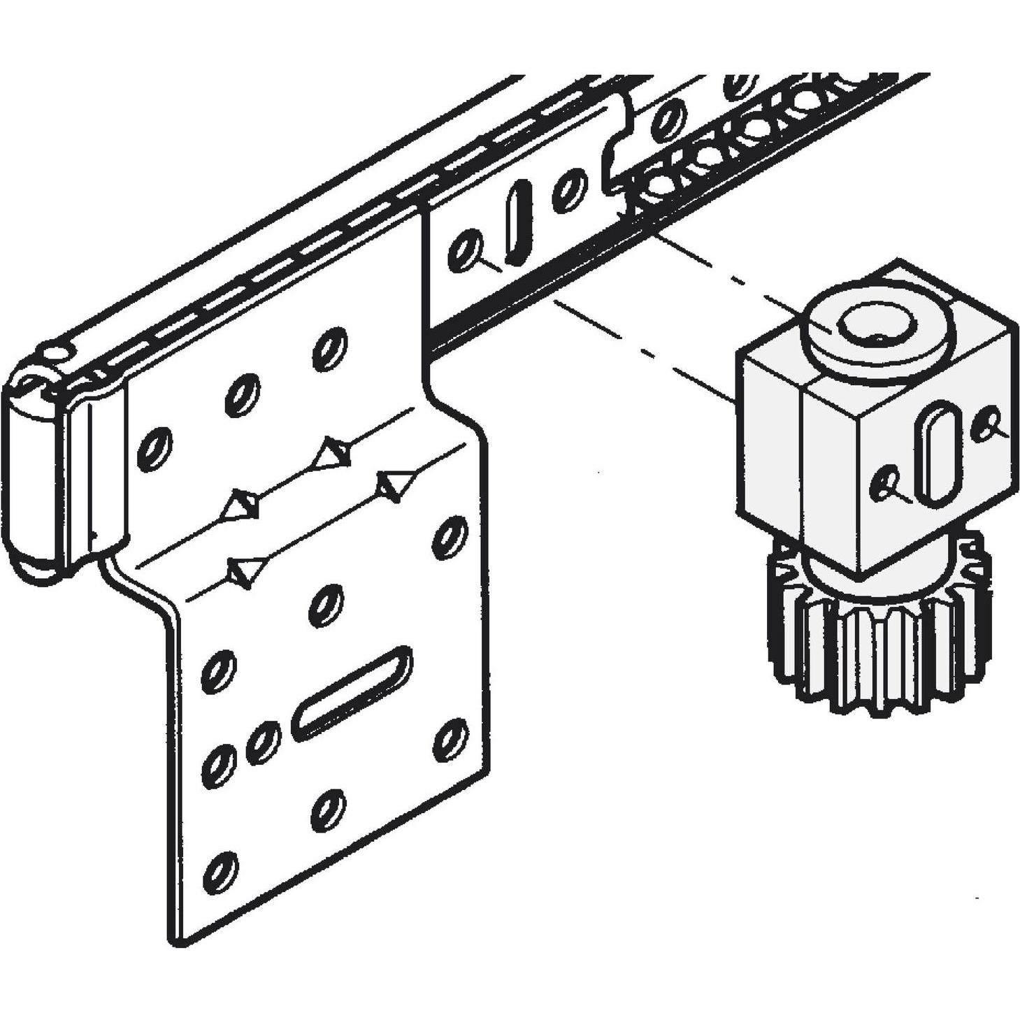 Thumbnail - Accuride, Möbelausstattung, 1316 Synchrosteuerung Möbelbeschlag Schienenlänge 550 mm Tragkraft 25kg (1 Stk.)