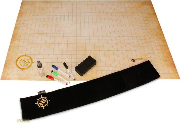Enhance Tabletop RPG Grid Mat Campaign Kit Parchment