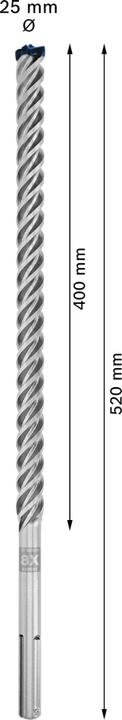 Actual product image Bosch Professional Zubehör EXPERT SDS max-8X hammer drill, 25 x 400 x 520 mm, 5 pieces (25 millimetres)