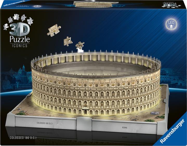 Produktbild Ravensburger 3D Puzzle 216 Teile - Iconics: Kolosseum Rom - mit Licht (216 Teile)