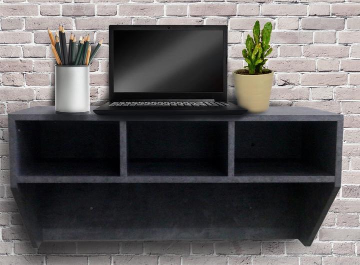 Image du produit HTI-Living Wandschreibtisch Thekla Beton (80 x 40 x 40 cm)