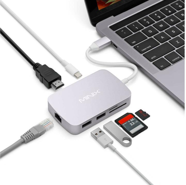 Actual product image Minix NEO-C-GGR (USB-C, 7 ports)