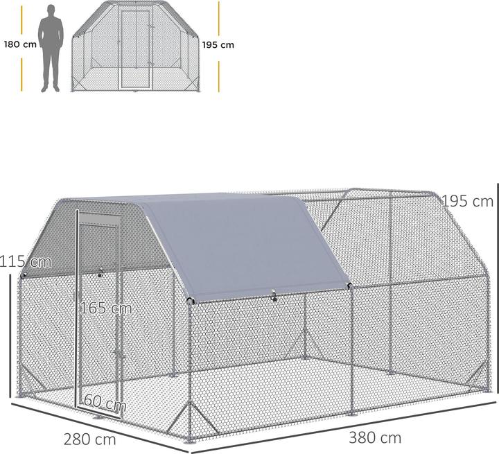 Immagine prodotto PawHut Pollaio con parasole
