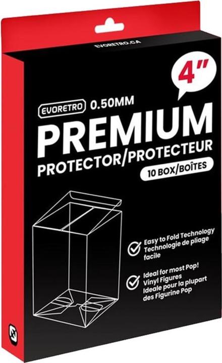 Actual product image Evoretro - Premium Funko Pop Plastic Protector for 10cm 10-Pack