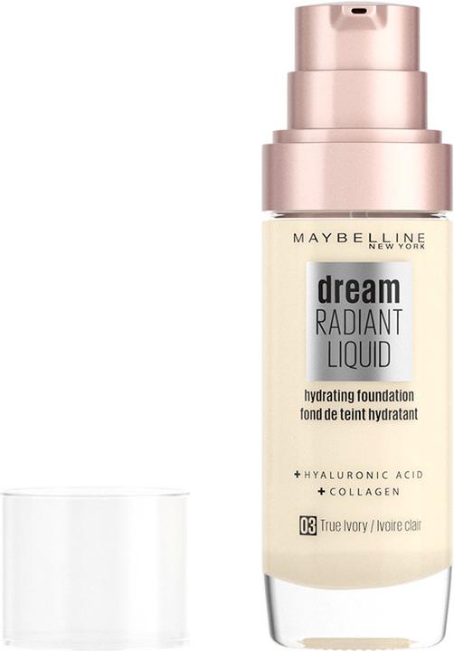 Image du produit Maybelline New York Dream Satin Liquid - 3 True Ivory - Fond de teint 30 ml flacon pompe liquide (3 ivoire véritable.)
