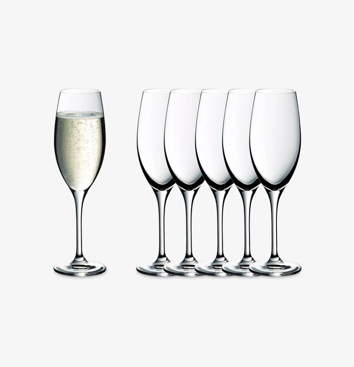 Image du produit WMF Set de 6 coupes à champagne Easy Plus, 250ml, verres en cristal, lavables au lave-vaisselle (25 cl, 6 Verres, Verres à vin blanc)