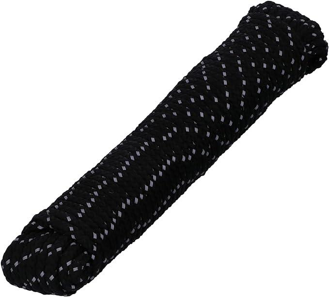Helpmate PP-Seil, 5 mm, reflektierend, schwarz, 15 m, 1 Stück (15 m)