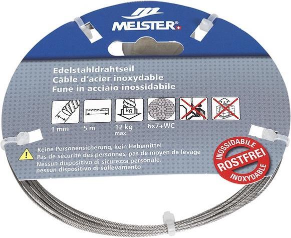 Produktbild Meister Drahtseil Inox Ø3mmx5m (5 m)