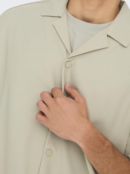 Actual product image Only & Sons Onskari Life Rlx Resort Ss Plizze Shirt (L)