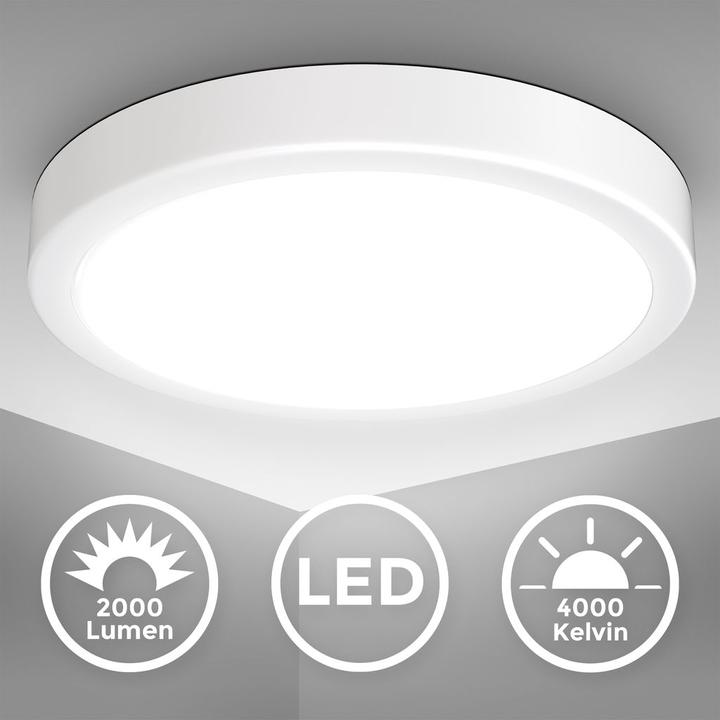 Produktbild B.K.Licht LED Deckenleuchte, weiss, 1xLED/18W (2000 lm)