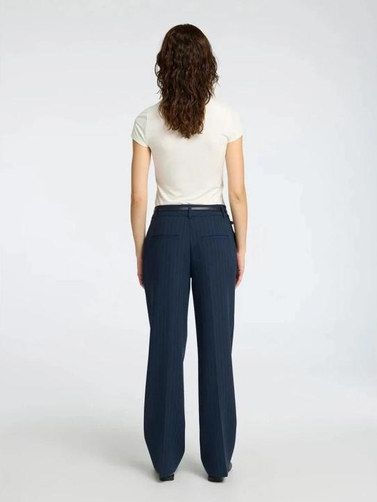 Immagine prodotto Selected Pantaloni gessati a gamba larga (42)