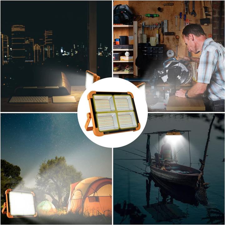 Actual product image CosyEasy Solar LED Construction Spotlight (Orange) (10000 lm)