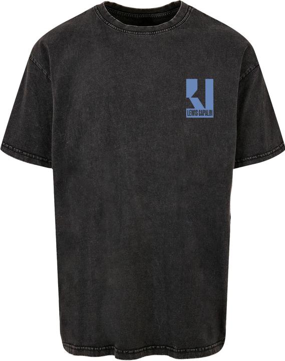 Produktbild Merchcode Lewis Capaldi - Tour grabsheet 3 Acid Washed Oversize Tee - 113795 (M)