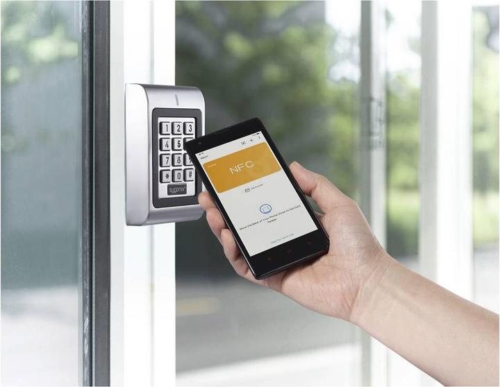 Actual product image Sygonix Code-Tastatur SY-6879940 RFID 12/18V DC IP66 Oberflächenmontage Schwarz (SY-6879940) (Electronic numerical code)