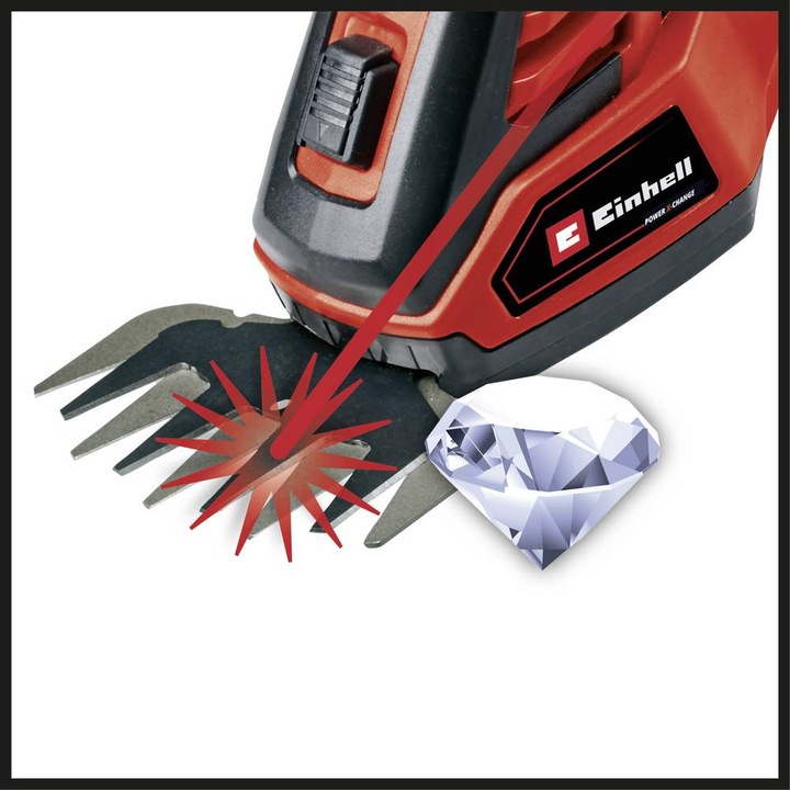 Actual product image Einhell GE-CG 18/100 Li T (1x 2,5Ah) Akku Gras- und Strauchschere 18 V Li-Ion (Cordless hedgecutters)