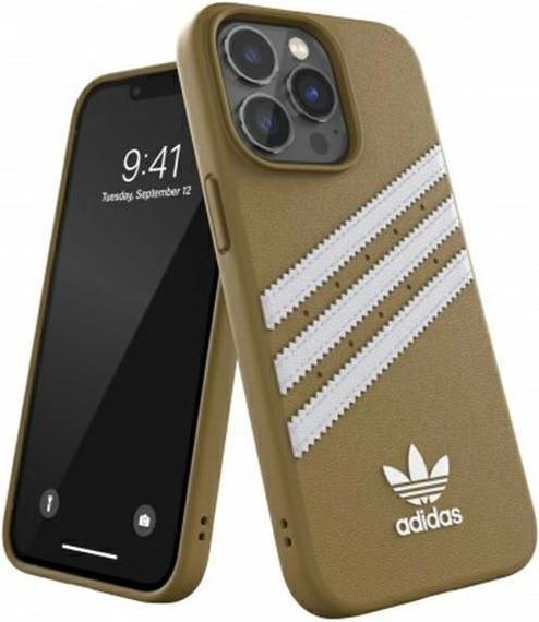 Actual product image Adidas OR Molded PU iPhone 13 Pro Max 6.7 quot beige gold (Apple iPhone 13 Pro Max)
