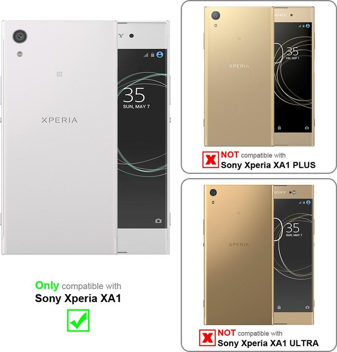 Actual product image Cadorabo Book Invisible Magnet Cover (Sony Xperia XA1)