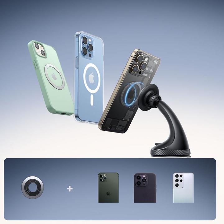 Actual product image Joyroom JR-ZS406 magnetic car holder for windshield / Cockpit - black
