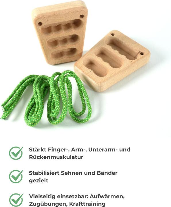 Produktbild Hermex 2er-Set Fingerboard Trapez Kletterzubehör Hangboard Kletterbrett