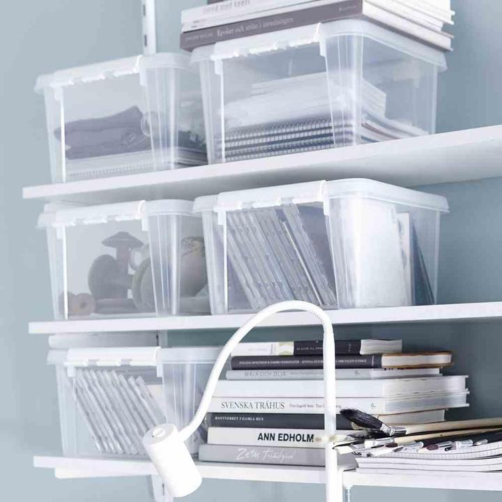 Productafbeelding Orthex Clipbox SmartStore Home van PP in kleur transparant, 28x28x17 cm inhoud: 8 l (28 cm, 8 l, 1x)