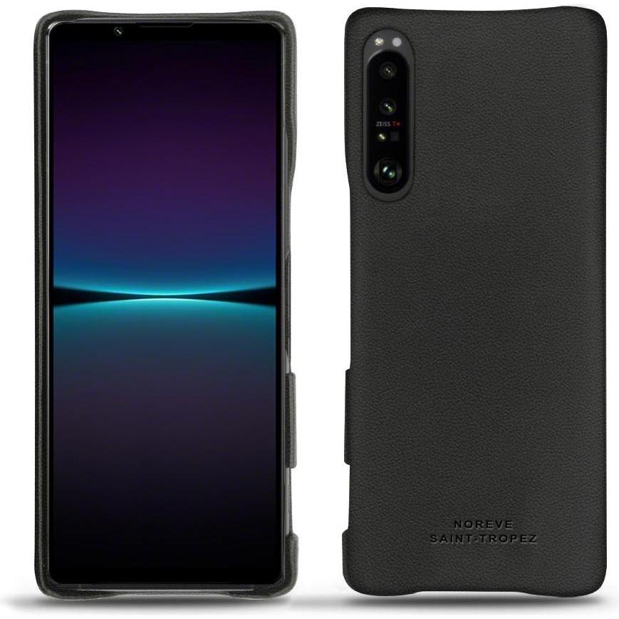 Noreve Lederschutzhülle (Sony Xperia 1 IV), Smartphone Hülle, Schwarz