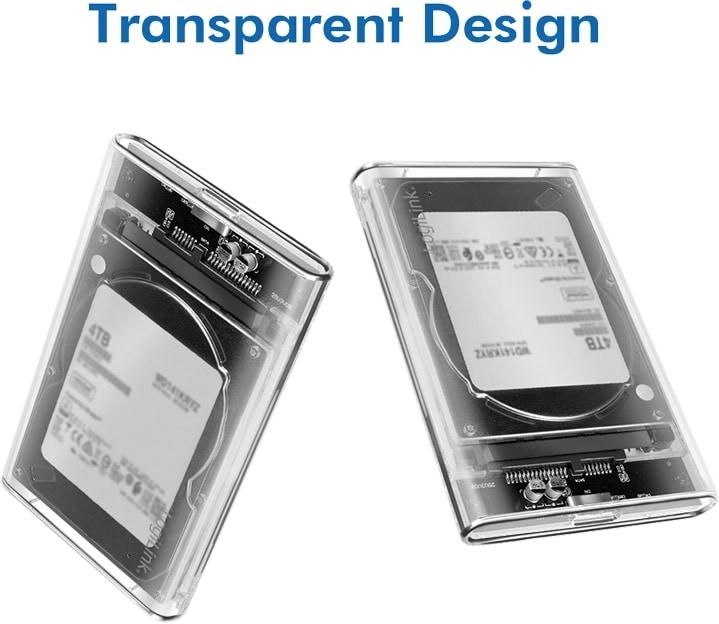 Productafbeelding LogiLink Harde schijf behuizing 2,5", HDD/SSD, USB 3.0, zonder gereedschap (2.5")