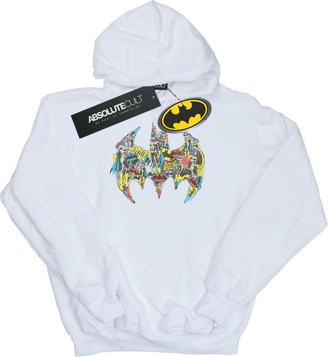 Produktbild Batman Batgirl Logo Collage Kapuzenpullover Mädchen (152, 158)