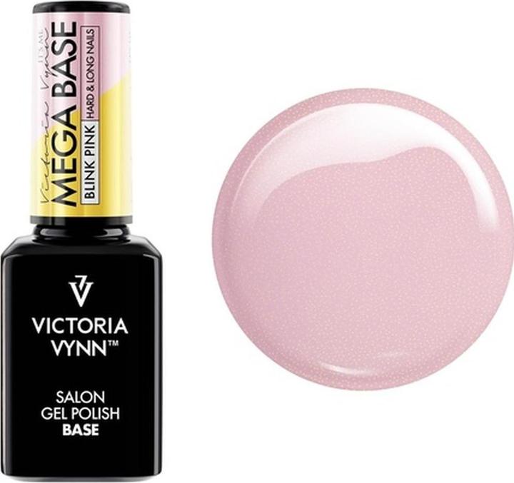 Immagine prodotto Visconti Di Modrone Victoria Vynn Mega Base Blink Pink Hard & Long Nails UV LED Hybrid Glitter Gel (Vernice UV gel)
